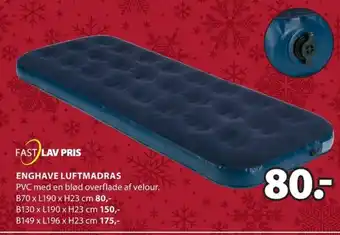 JYSK ENGHAVE LUFTMADRAS tilbud