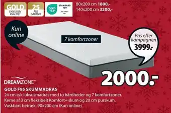 JYSK GOLD F95 SKUMMADRAS tilbud