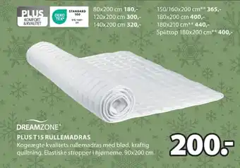 JYSK PLUS T15 RULLEMADRAS tilbud