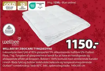 JYSK WELLBEE BY ZIBOCARE TYNGDEDYNE tilbud