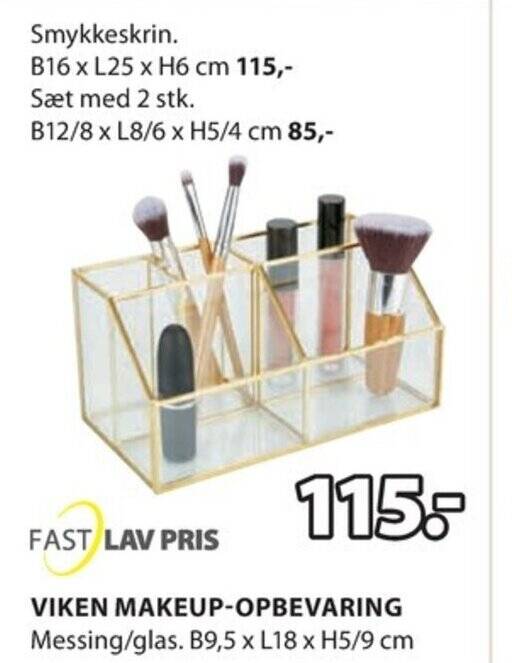 VIKEN MAKEUPOPBEVARING tilbud hos JYSK