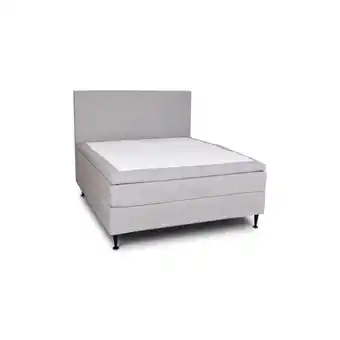 Møbelkompagniet Happy 140x200 kontinentalseng, grå/beige tilbud