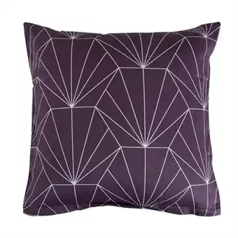 Pudebetræk 60x63 cm - hexagon blomme - 100% bomuldssatin