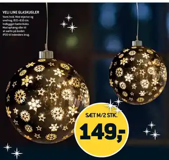 XL-BYG VELI LINE GLASKUGLER tilbud