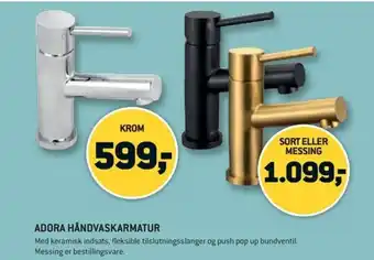 XL-BYG ADORA HÅNDVASKARMATUR tilbud
