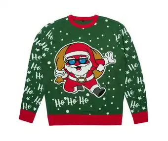 jem & fix Julesweater med julemand grøn str. xxl tilbud