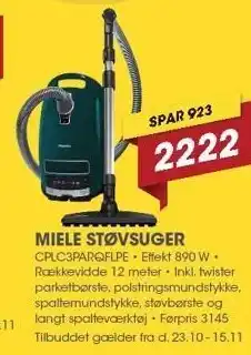 Punkt1 Miele støvsuger tilbud