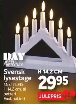 Din Isenkræmmer Day - svensk lysestage tilbud