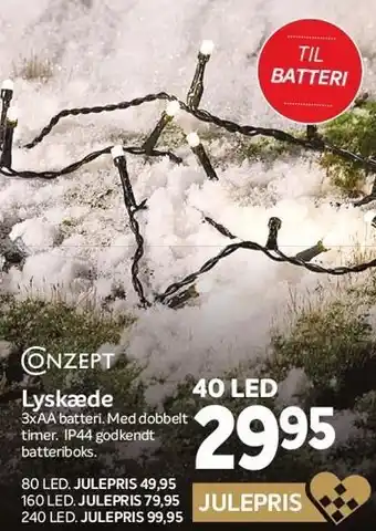 Din Isenkræmmer Conzept lyskæde tilbud