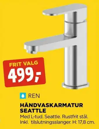jem & fix Håndvask armatur seattle tilbud