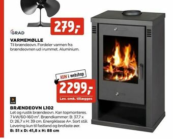 jem & fix Brændeovn l102 tilbud