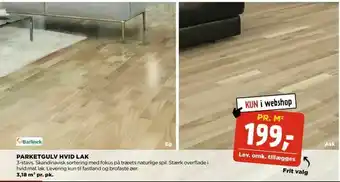 Parketgulv hvid lak