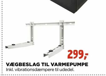 jem & fix Vægbeslag til varmepumpe tilbud