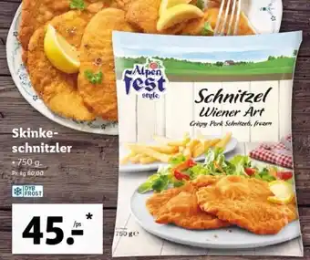 Lidl Skinke Schnitzler 750g tilbud