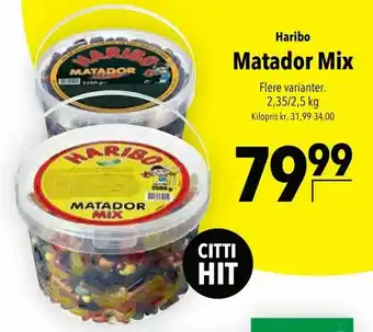 Citti Matador Mix tilbud
