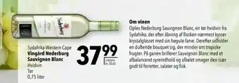 Citti Vingård Nederburg Sauvignon Blanc tilbud