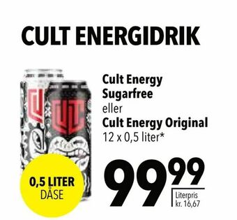 Citti Cult Energy Sugarfree eller Cult Energy Original tilbud