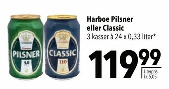 Citti Harboe Pilsner eller Classic tilbud