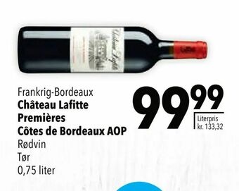 Citti Château Lafitte Premières Côtes de Bordeaux AOP tilbud