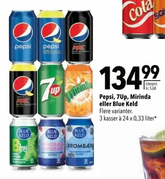 Citti Pepsi, 7Up, Mirinda eller Blue Keld tilbud