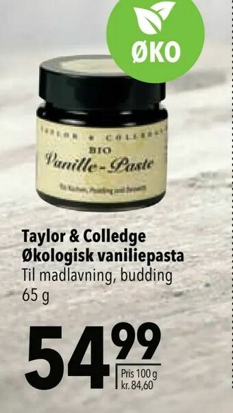 Citti Taylor & Colledge Økologisk vaniliepasta tilbud