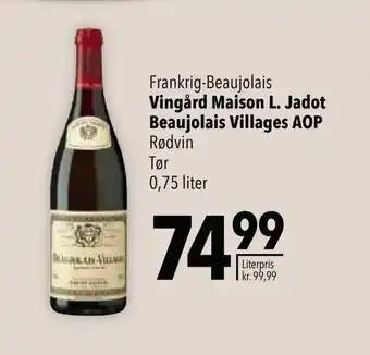 Vingård Maison L. Jadot Beaujolais Villages AOP