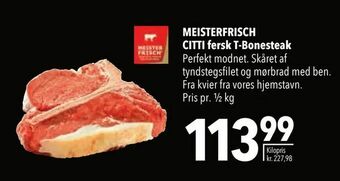 Citti MEISTERFRISCH CITTI fersk T-Bonesteak tilbud