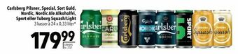 Citti Carlsberg Pilsner, Special, Sort Guld, Nordic, Nordic Ale Alkoholfri, Sport eller Tuborg Squash/Light tilbud