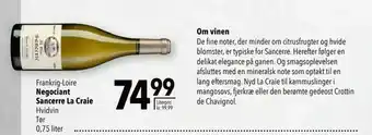 Citti Negociant Sancerre La Craie tilbud
