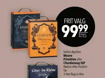 Citti Mauro Primitivo Chardonnay IGP tilbud
