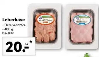 Lidl Leberkäse 400g tilbud