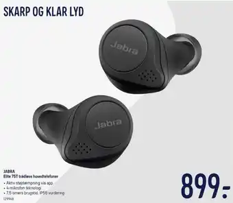 JABRA Elite 75T Trädløse Hovedtelefoner 129948