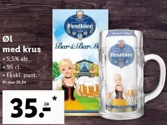 Lidl Øl Med Krus tilbud