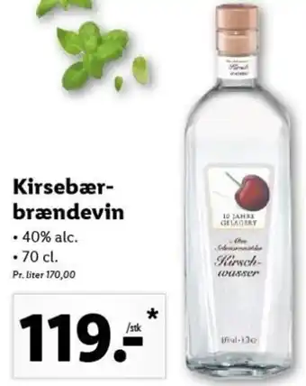 Lidl Kirsebær Brændevin 70cl tilbud