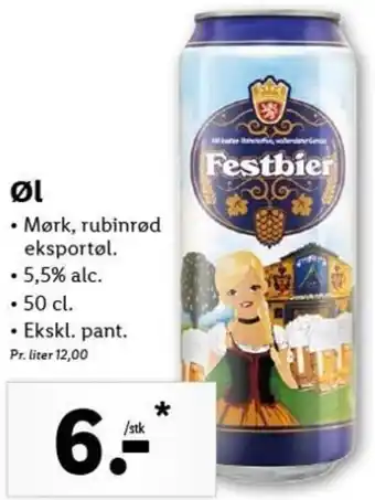 Lidl Øl 50cl tilbud