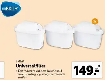 Lidl Brita Universalfilter tilbud