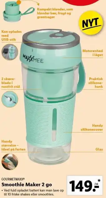 Lidl Gourmetmaxx Smoothie Maker 2 Go tilbud
