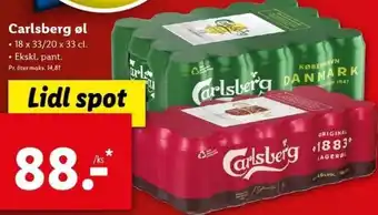 Lidl Carlsberg Øl tilbud