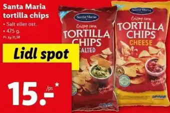 Lidl Santa Maria Tortilla Chips 475g tilbud