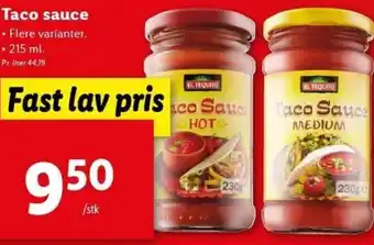 Lidl Taco Sauce 215 ml tilbud