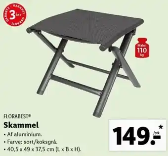 Lidl Florabest Skammel tilbud