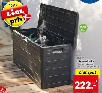 Lidl Florabest Universalboks 117x56x45 cm tilbud