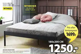 JYSK Abildro Sengeramme 180x200 cm tilbud