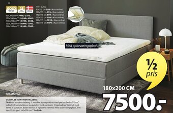 JYSK Gold C25 Kontinentalseng tilbud