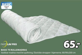 JYSK Basic T5 Rullemadras tilbud
