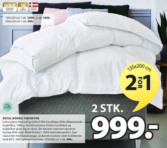 JYSK Royal Nordic Fiberdyne tilbud