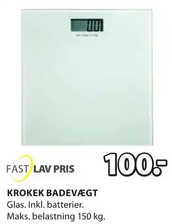 JYSK Krokek Badevægt 150 kg tilbud