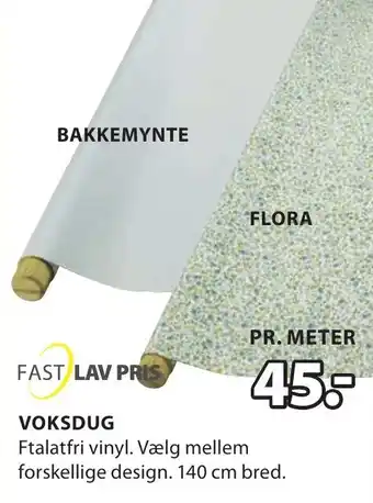 JYSK Voksdug 140cm tilbud