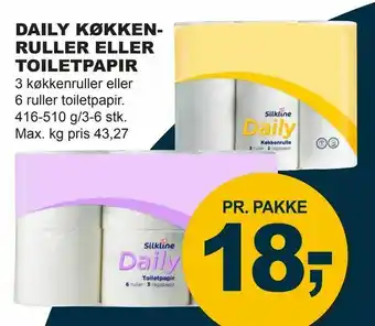 Daily køkkenruller eller toiletpapir