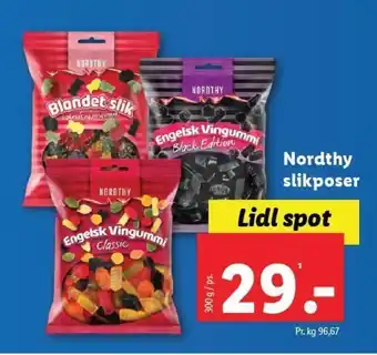 Lidl Nordthy slikposer tilbud